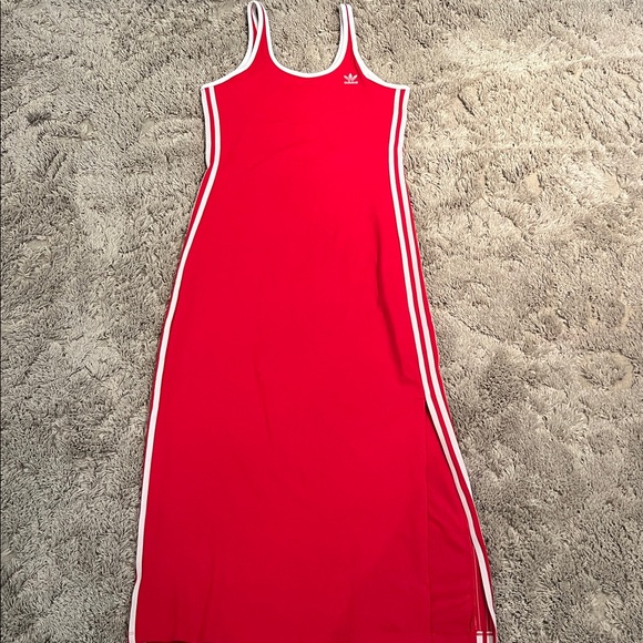 NWT Adidas Red Dress with White Accents - Picture 1 of 4